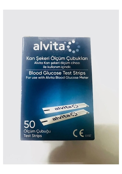 Ölçüm Stripi 50 Adet Alvita Cihazlarla Uyumlu Ölçüm Çubuğu
