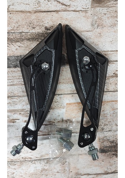 Dikiz Aynası Set Karbon 10mm Takım Ayna Takim Karbon