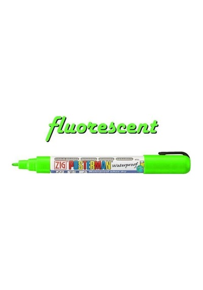 Posterman Waterproof Boyama Markeri Fine Uç 1 Mm Fluo. Green