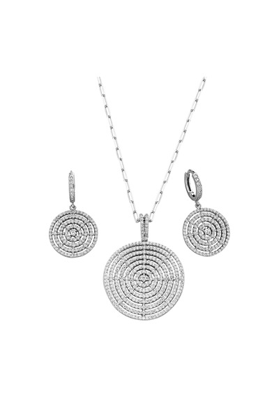 925 Ayar Gümüş Tasarım Set - 67021502 Gümüş