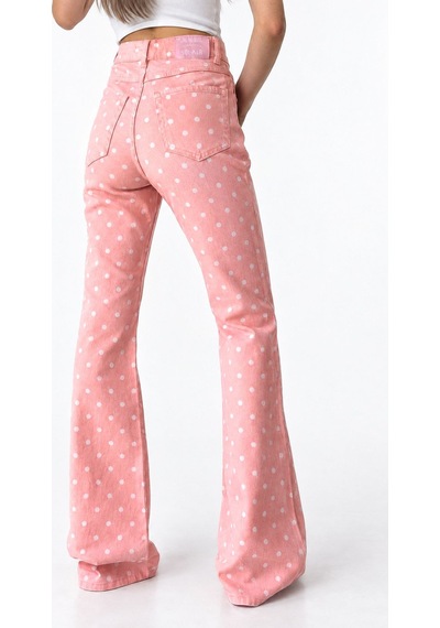 Hiccup Squalo Kadın Düz Paça Pantolon Pembe