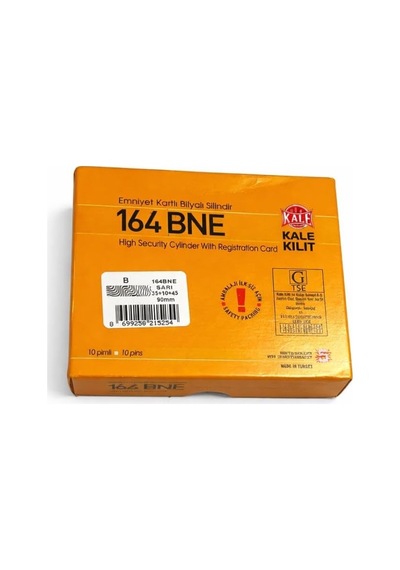 164bne Bilyalı Barel Sarı 90mm Kapı Kilit