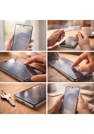 Samsung Uyumlu S25 Ultra Anti Statik Ekran Koruyucu Toz Tutmayan Kırılmaz Cam