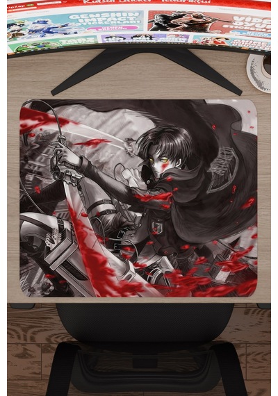 Levi Ackerman Anime V3 - 48x40 Xl Gaming Kauçuk Kaymaz Taban Mouse Pad Fare Altlığı