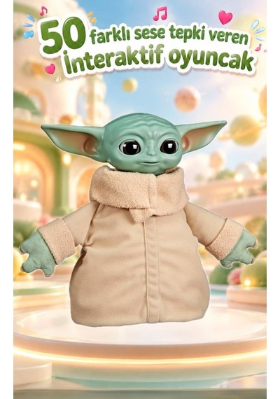 Star Wars Grogu İnteraktif Oyuncak 50+ Ses Ve Hareket Kombinasyonlu Figür Oyuncak