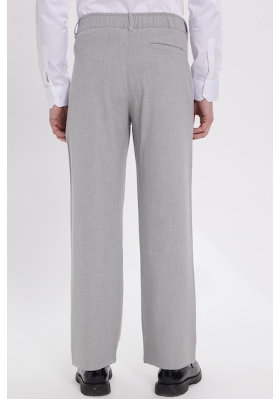 Tudors Erkek Regular Fit Klasik Kesim Normal Bel Geniş Paça Gri Pantolon-40338 gri