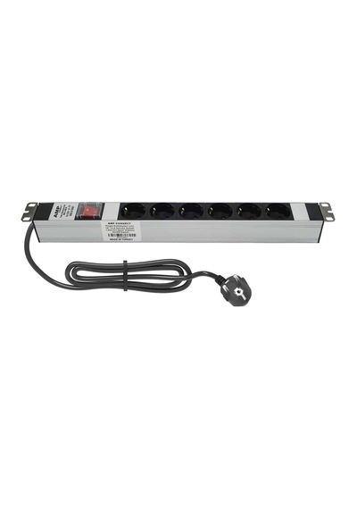 Amp Connect 19" 1u 6'lı Schuko Anahtarlı Kabinet Grup Prizi Pdu -16a