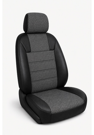 Kia Soul 2016-2019 Uyumlu Lineaketen Serisi Füme Siyah Oto Koltuk Kılıfı