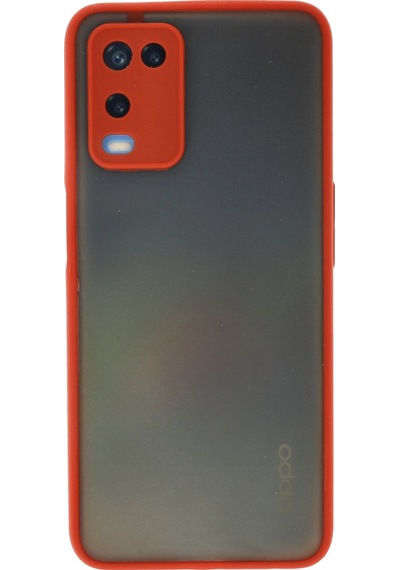 Oppo A54 4g Uyumlu Kılıf Montreal Silikon Kapak - Kırmızı