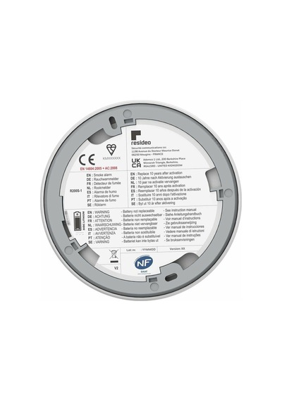 Honeywell R200s-2 Duman Alarm Cihazı / 10 Yıl Pil Ömürlü