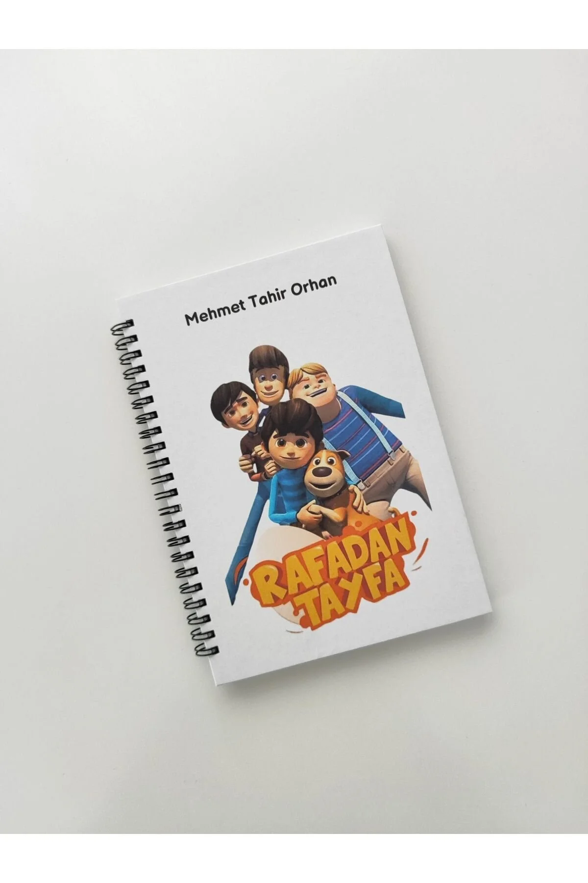 Rafadan Tayfa Temalı Spiralli Defter, Okul Defteri , Not Defteri Beyaz