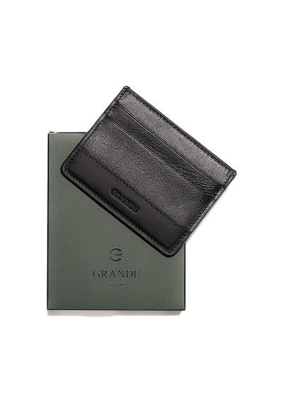 Siyah Cüzdan & Kartlık Unisex 747 Grande Deri Cüzdan Kartlık