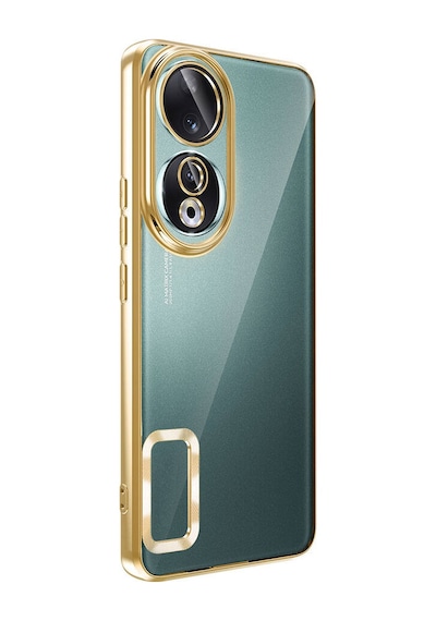 Goocamp Honor 90 Kılıf Kamera Korumalı Logo Gösteren Omega Kapak - Sierra Mavi Sierra Mavi
