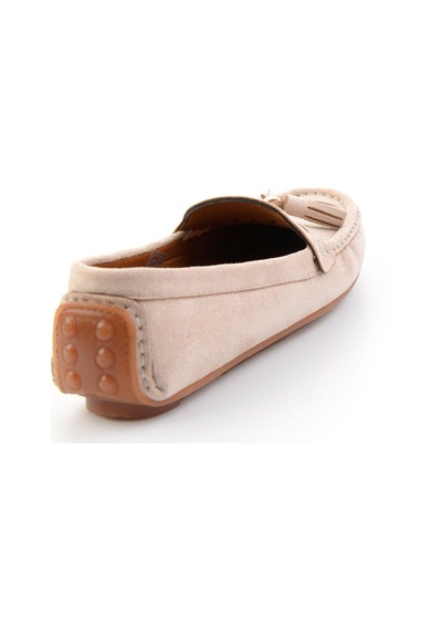Bambi Bej Kadın Loafer Ayakkabı K01309000672 Bej