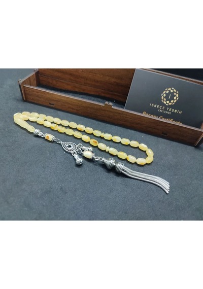 Ahşap Kutulu 6.75 Gr. Gümüş Püsküllü Toprak Fosi Lli 9 Gr. Rus Açık Gri 64448002