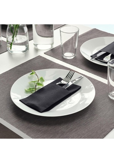 Ikea Mottaga Peçete Siyah 38x38 Cm 80342900 Genel