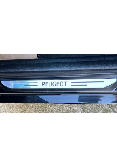 Peugeot 806 Özel Kapı Eşik Yazısı Krom