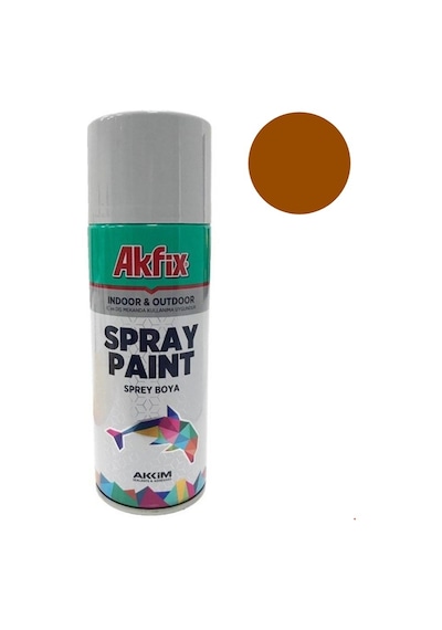 Akfix Parlak Kahverengi Sprey Boya 400 Ml Ral 8017