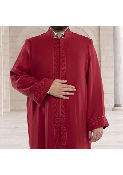 Zemahşeri İmam Cübbesi Bordo Çok Renkli