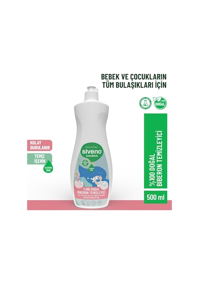Siveno Baby Doğal Emzik Ve Biberon Temizleyici 500 Ml Çok Renkli