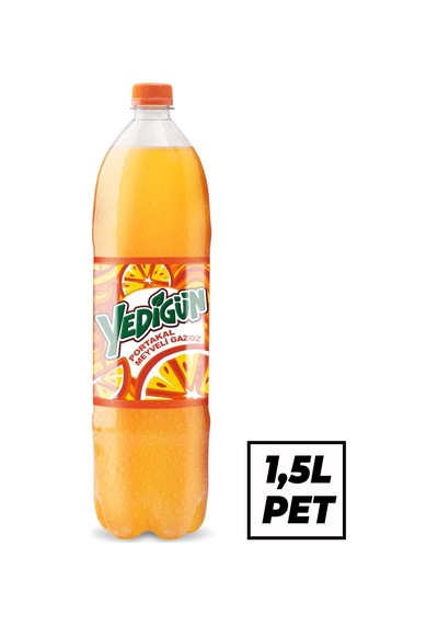 Yedigün Portakal Meyveli Gazoz 1,5 Lt X 6 Adet