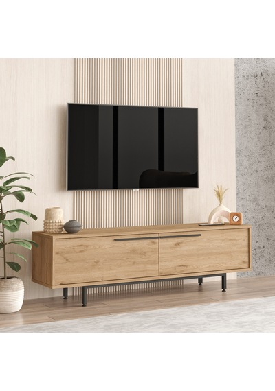 Robin Home Lidya Tv Ünitesi Sehpası Metal Ayaklı 160cm Sepet