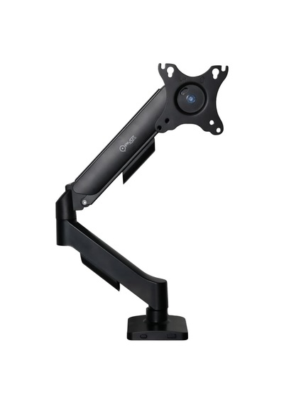 Tek Kollu Monitör Kolu, 17-32, 2-9 Kg, Vesa 75x75/100x100 Uyumlu, Mekanik Yaylı, Tam Hareketli Masa Kelepçeli Monitö