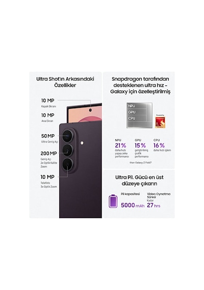 Samsung Galaxy Z Fold8 Ultra 12 GB 256 GB (Samsung Türkiye Garantili)