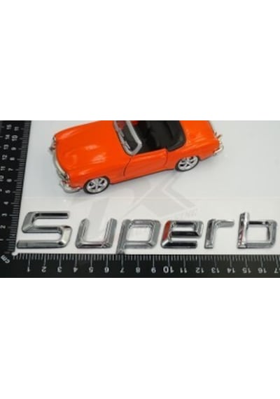 Skoda Superb Yeni Nesil Bagaj Krom Abs 3M 3D Yazı Logo Amblem