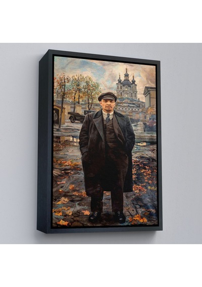 Çerçeveli Vladimir Lenin Sovyet Dönemi Rusya Dekoratif Duvar Tablosu-6194
