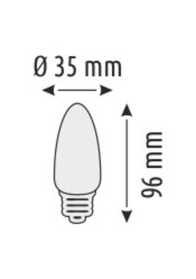 7w Rustik Ampul Mum, Beyaz Işık Hs 2055