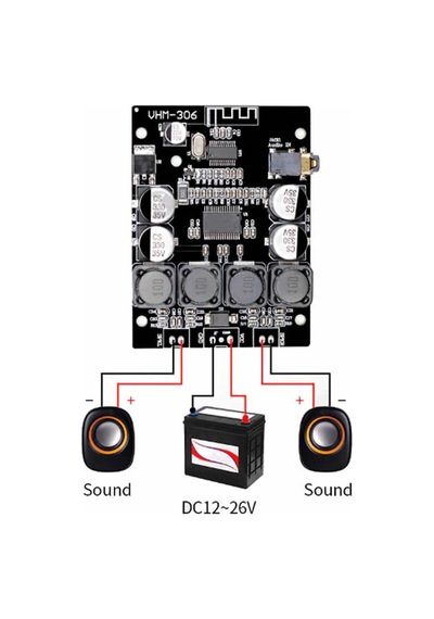 Vhm-306 2X30W Bluetooth Amfi Devresi Tpa3118