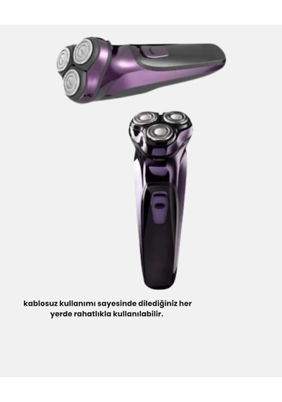 Kompakt Şarjlı Saç Sakal Tıraş Makinesi Kuru Kullanım Özellikli Diğer