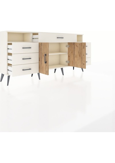 Arges Konsol 4 Raflı 7 Çekmeceli 2 Kapaklı 176x30x83 Aytaşı-çam/aytaşı Çam/aytaşı Arges Konsol 4 Raflı 7 Çekmeceli 2 Kapaklı 176x30x83 Aytaşı-çam/aytaşı Çam/aytaşı