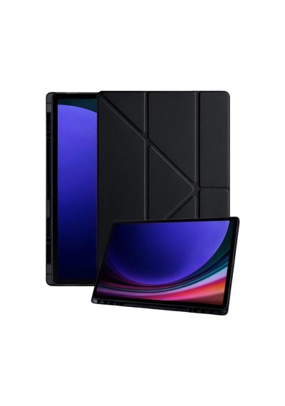 Samsung Galaxy Uyumlu X930 Tab S11 Ultra 14.6 Kalemlikli Mars Tablet Kılıfı - Siyah Kılıf