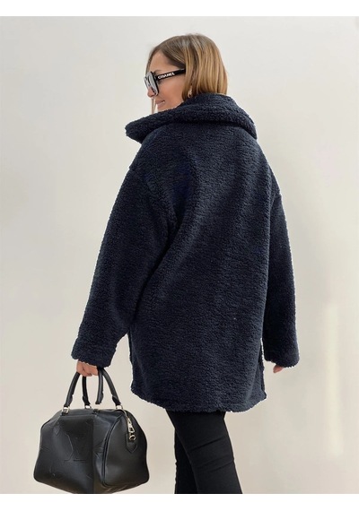 Barbora Peluş Rahat Kışlık Ceket Ws06füme1 001