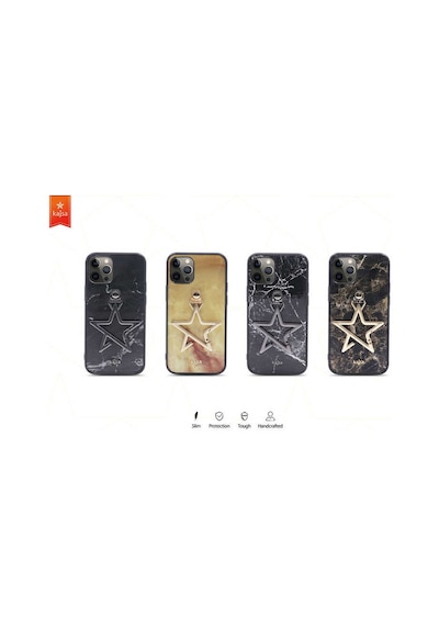 Kajsa Apple Uyumlu iPhone 12 Pro Max Kılıf Kajsa Starry Serisi Marble Kapak ZORE-218996