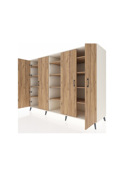Kronos Dolap 12 Raflı 4 Kapaklı 220x59x163 Aytaşı-çam Atlas Çam - Aytası Kronos Dolap 12 Raflı 4 Kapaklı 220x59x163 Aytaşı-çam Atlas Çam - Aytası