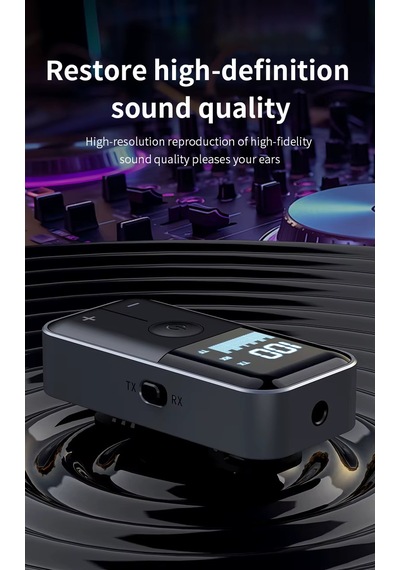 M20 Bluetooth 5.4 Alıcı Verici: Kablosuz Ses Devrimi 10m Menzil, Tf Kart, Aux