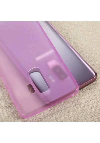 Galaxy Uyumlu S9 Plus Kılıf Lollipop İnce Pürüzsüz Mat Yüzey Kılıf Mor Mor