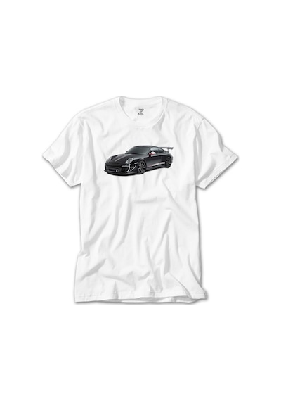 Porsche 911 GT3 Beyaz Tişört Beyaz