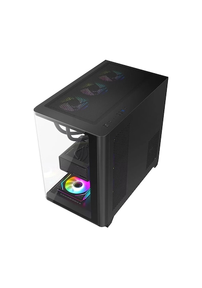 Dragos Ocean Curved Pro V2 Argb Fanlı Siyah 750 W E-atx Oyuncu Kasası