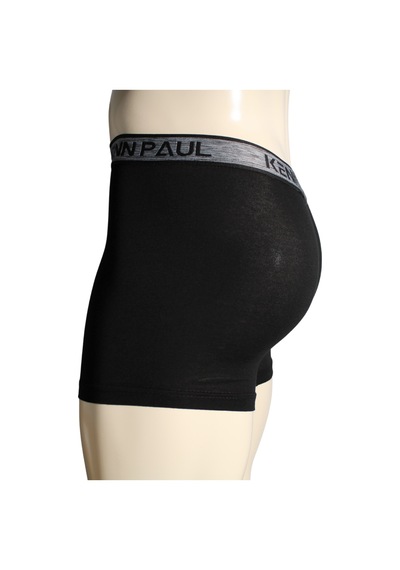 Kenn Paul 10'lu Erkek Siyah Pamuk Boxer Yumuşak Kumaş Rahat Boxer Çok Renkli