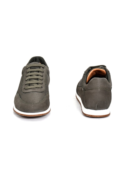 Tuna Hakiki Nubuk Deri/tekstil Haki Erkek Sneaker Ayakkabı - X241336 Haki