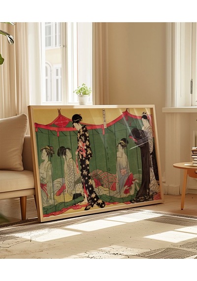 Çerçevesiz Poster Japon Kültürünün Dokusu