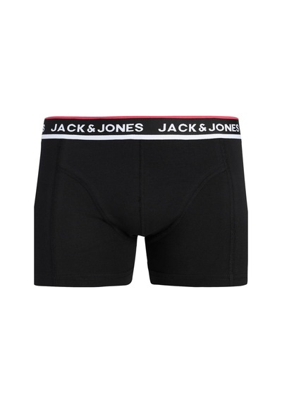Jack & Jones Jacsway Solid Erkek Boxer 3'lü Paket Pamuklu Rahat Siyah