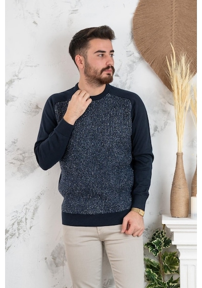 Nehir By Faruk Ülker Sıfır Yaka Regular Fit Erkek Triko Kazak (516906421)