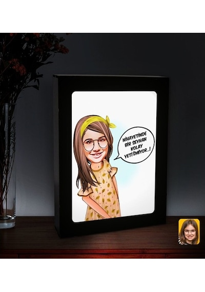 Kişiye Özel Isimli Kız Çocuk Kolay Yetişmiyor Karikatürlü Led Işı (508470785)