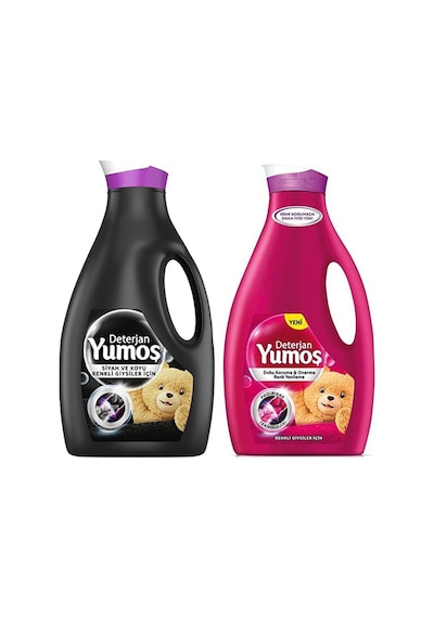 Yumoş Siyahlar Ve Renkli Giysiler İçin Çamaşır Deterjanı 2'li 252 2950 ML