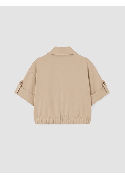 Lcw Modest Kahverengi Kruvaze Yaka Oversize Kadın Trençkot